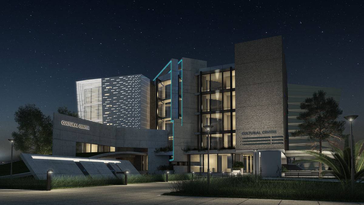 طراحی معماری ساختمان فرهنگی