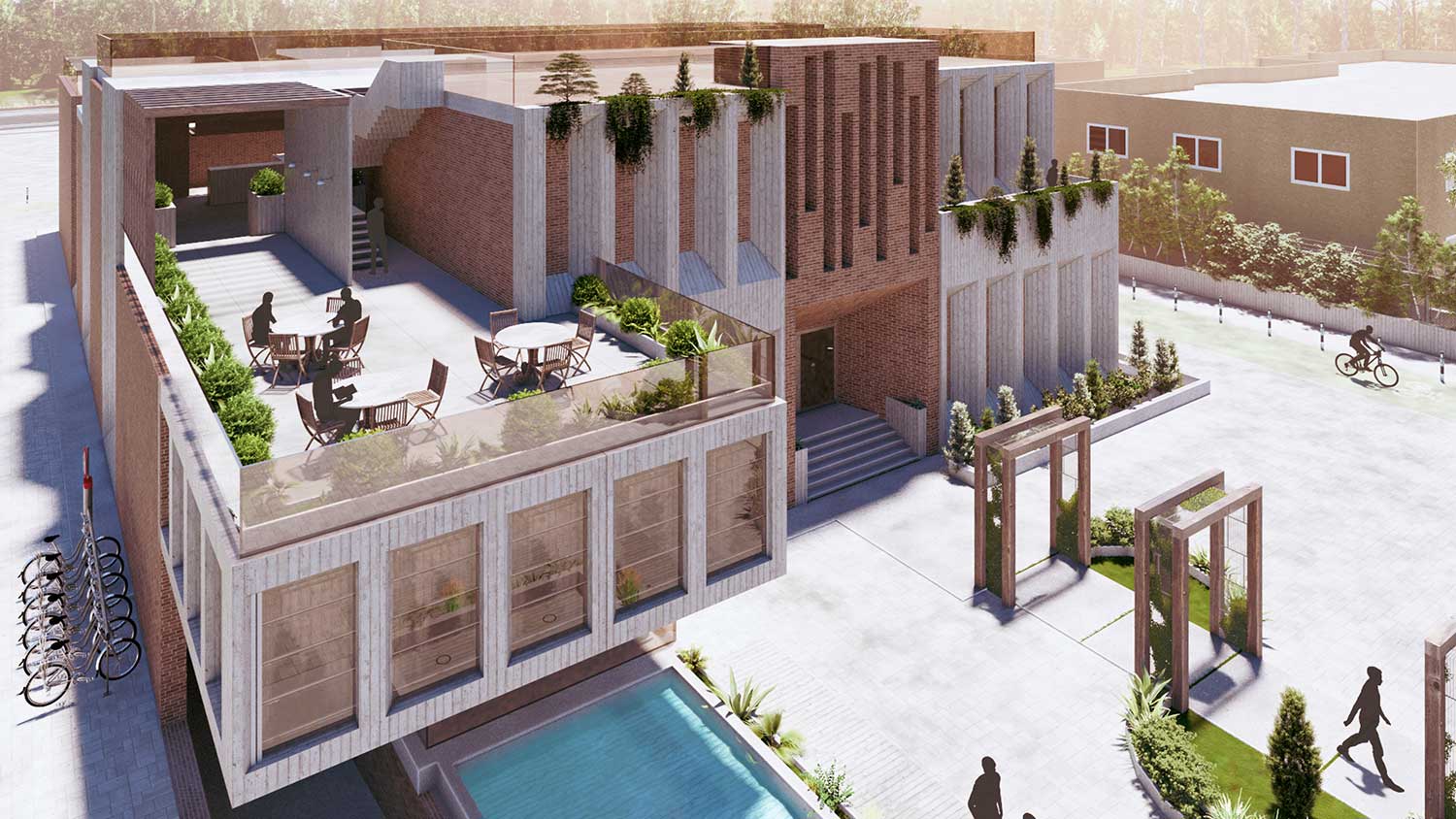 طراحی ساختمان ورزشی