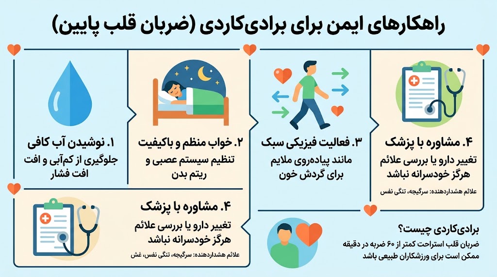 برای ضربان قلب پایین چی خوبه