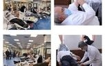ظریف و اعضای وزارت خارجه درحال اهدای خون +عکس