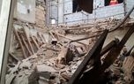 یک ساختمان قدیمی دوطبقه در خیابان ملت تهران فرو ریخت‌